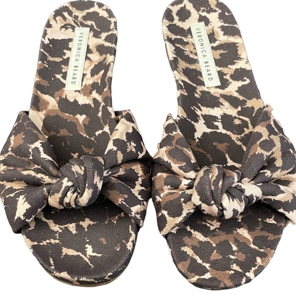New VERONICA BEARD Etra Knot Slide Sandal In Splash 6 - Picture 2 of 5